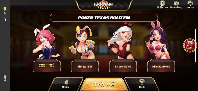 68 game bài chia sẻ quy trình cá cược Poker Texas Hold’em