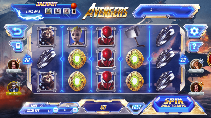 Avenger 68 game bài là game slot hấp dẫn lấy chủ đề vũ trụ Marvel