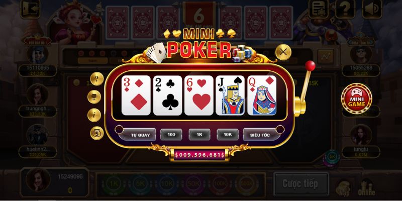 Bật mí mẹo chơi Mini Poker nhanh thắng tại 68 game bài 